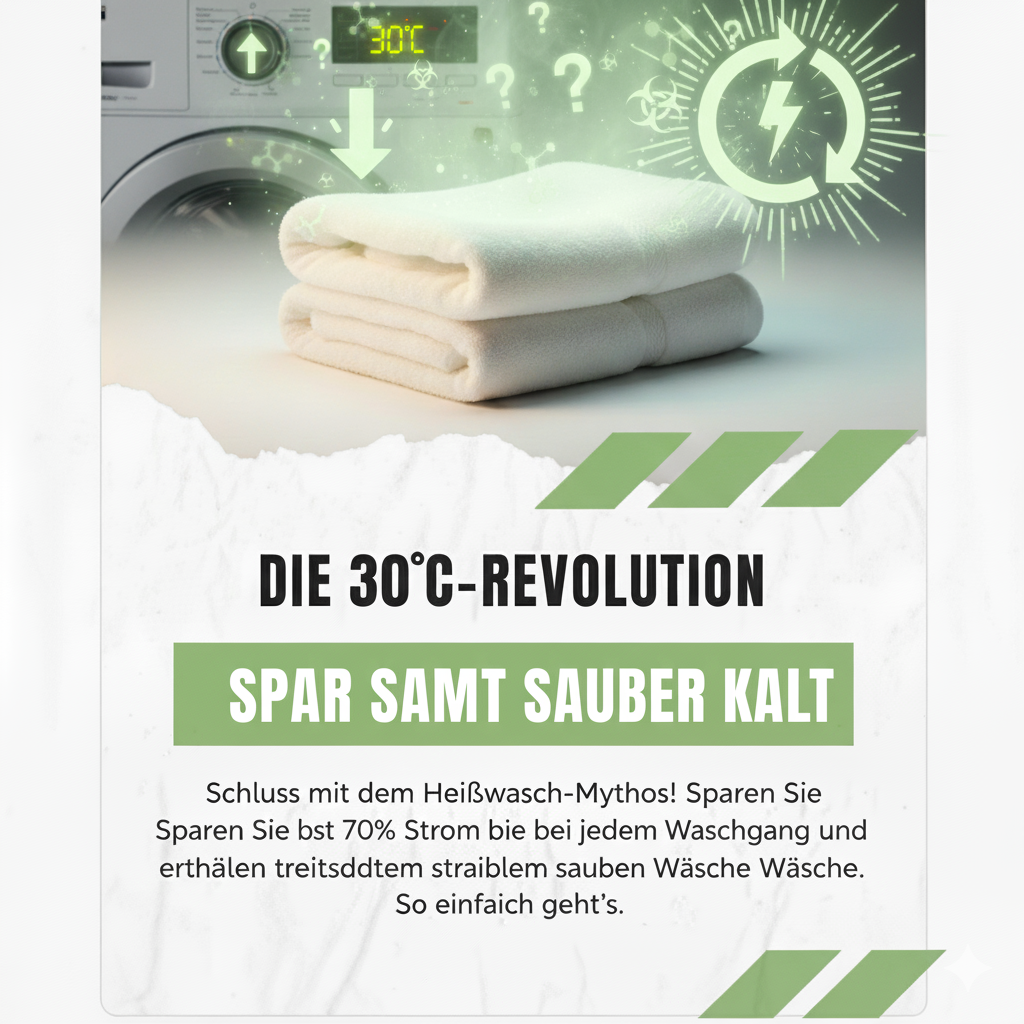 30-Grad-Wäsche: Bis zu 70 % Strom sparen – hygienisch sauber